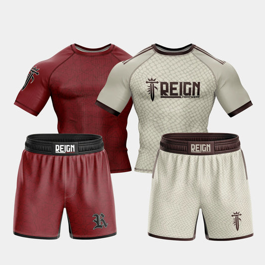 2 RASHGUARDS + 2 SHORTS — COMPETITOR PACK - Reign Fightwear