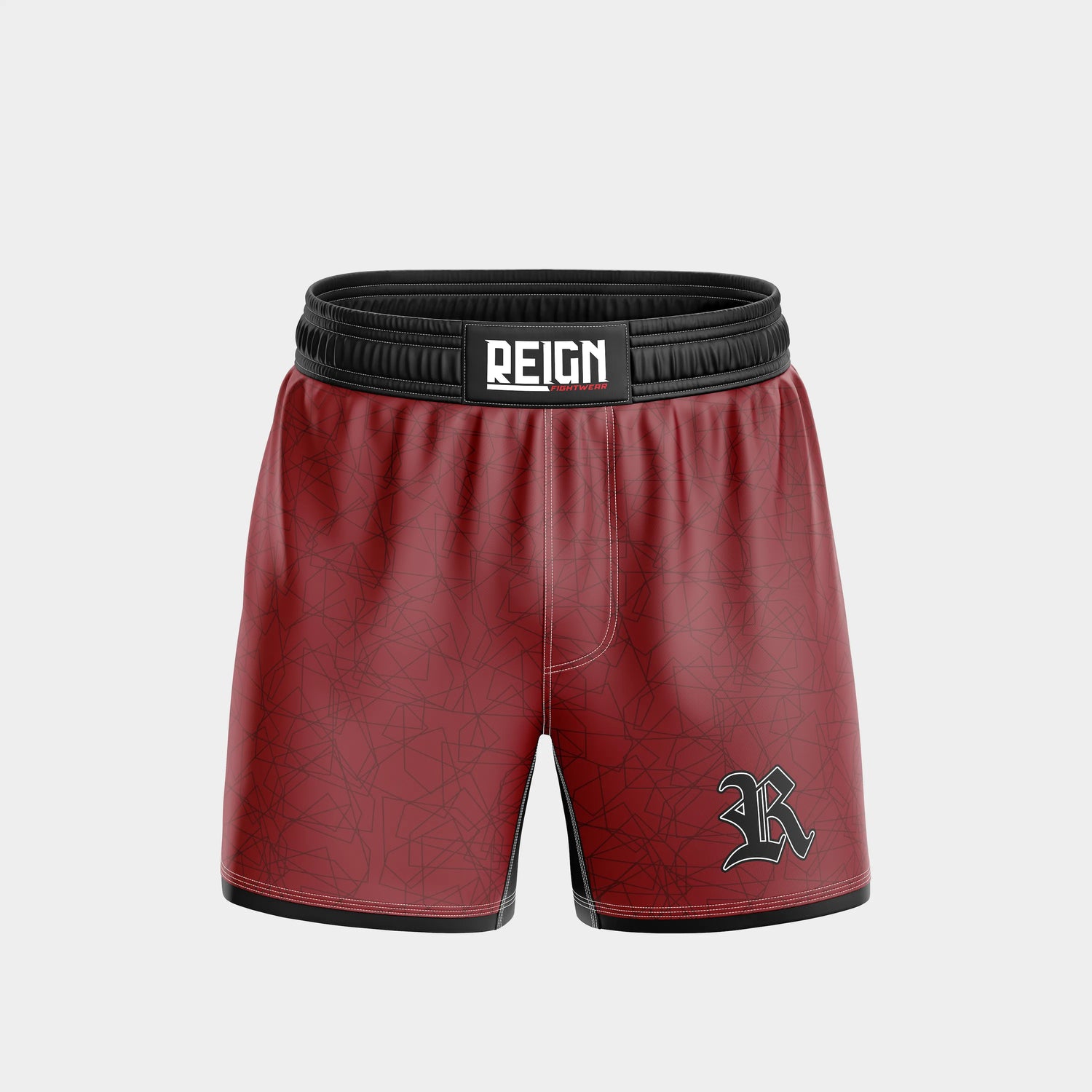 short de combat rouge pour MMA et grappling au Maroc – Reign Fightwear